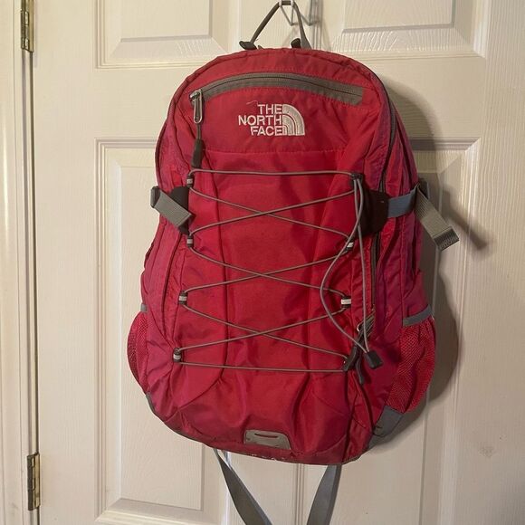 The North Face bright pink and Gray Backpack - Picture 1 of 15